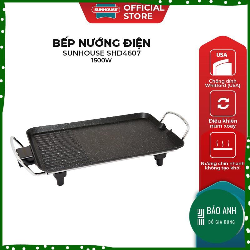 Bếp Nướng, Bếp nướng Điện Sunhouse SHD4607 Tốc độ nướng nhanh, An toàn Cho Sức Khỏe Và Tiết Kiệm Điện Năng