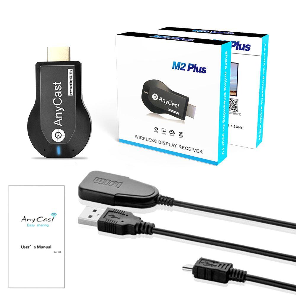 BTLIMER Thiết Bị Nhận Tín Hiệu Màn Hình Anycast M9 Plus DLNA Không Dây Kết Nối Wifi Miracast 1080P