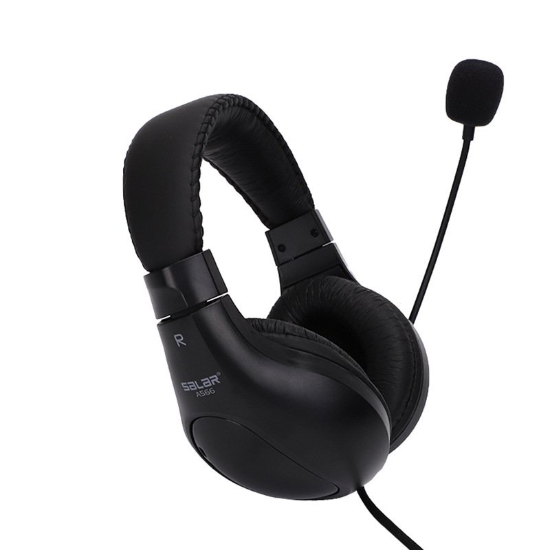 TAI NGHE GAME THỦ CHỤP TAI CÓ MIC ĐÀM THOẠI SALAR A566ĐT VỚI 1 JACK 3.5MM TIỆN LỢI CỰC ÊM DÙNG CHO CẢ ĐIỆN THOẠI VÀ PC