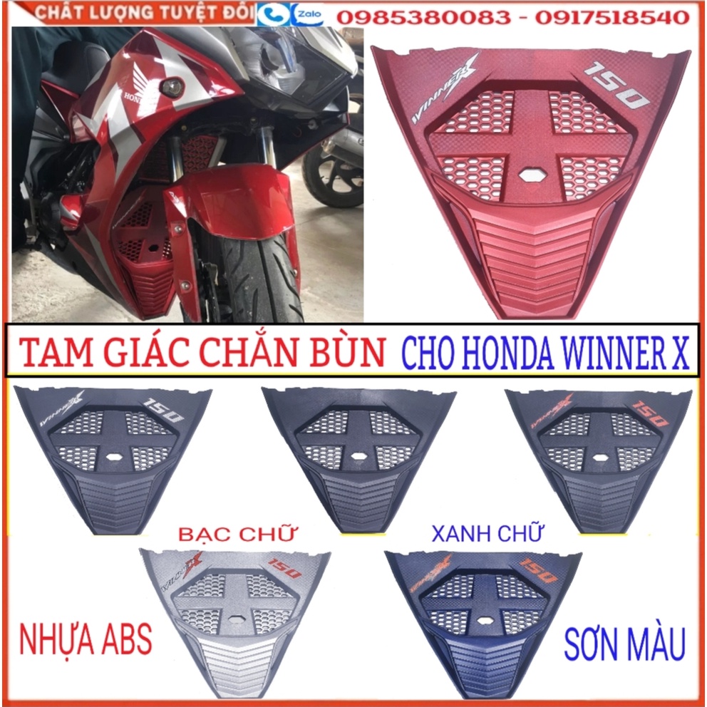 Chắn Bùn Trước (Tam Giác Chắn Bùn Trước) Nhựa Sơn Màu Cho HonDa Winner X (V1, V2 Đời Từ 2019-2021)