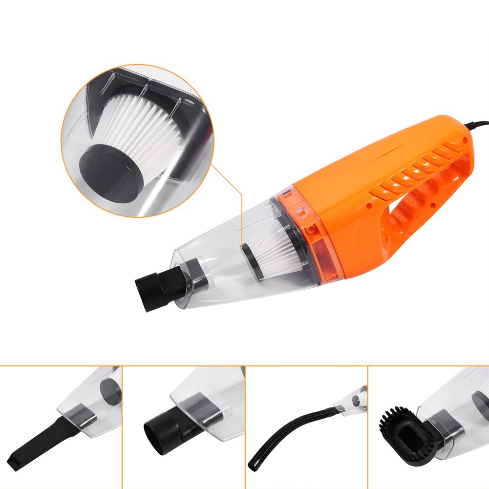 Máy hụt bụi khô và ướt 12V 120W nhỏ gọn với dây dài 5m | BigBuy360 - bigbuy360.vn