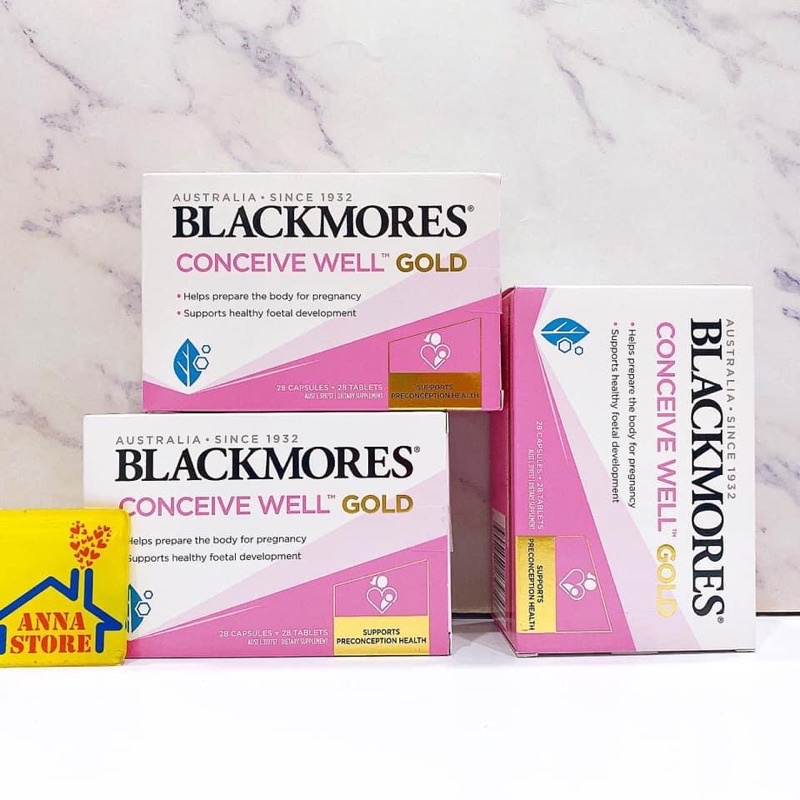 VIÊN UỐNG TĂNG KHẢ NĂNG THỤ THAI BLACKMORE CONCEIVE WELL GOLD - 56v