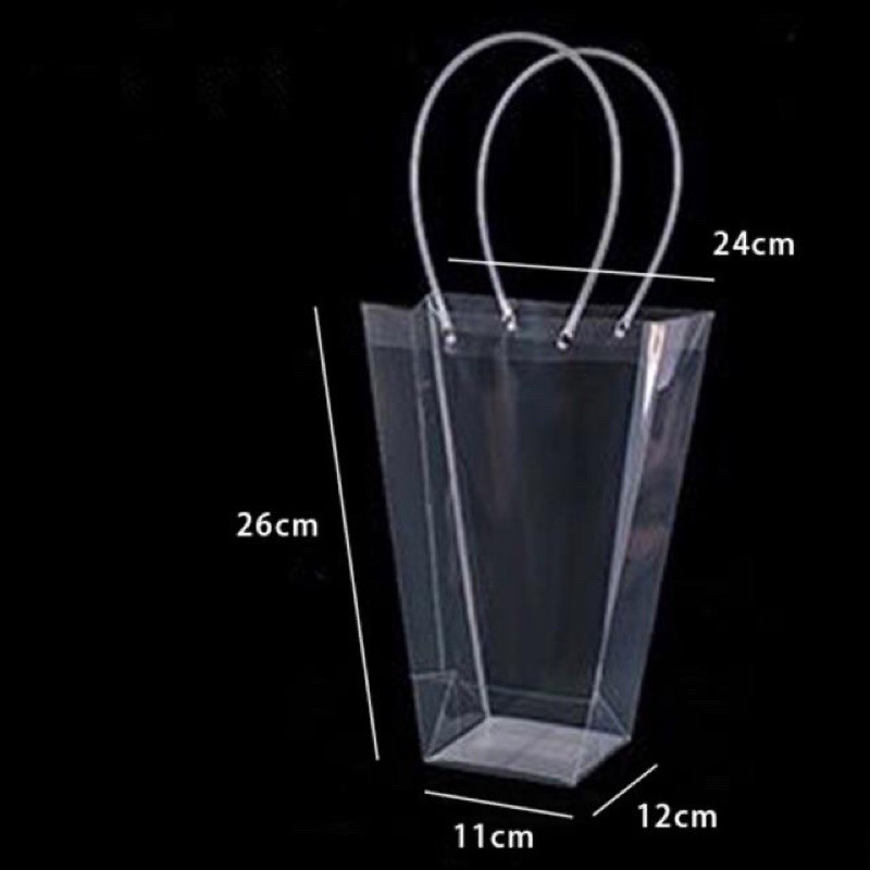 Túi nhựa trong đựng hoa size H4 siêu xinh