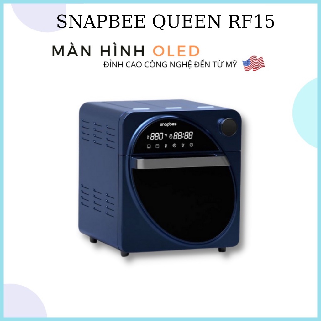 [Mã ELHADEV giảm 4% đơn 300K] Nồi Chiên Không Dầu SNAPBEE QUEEN RF15 Dung Tích 15Lit  Bảo Hành 24 Tháng