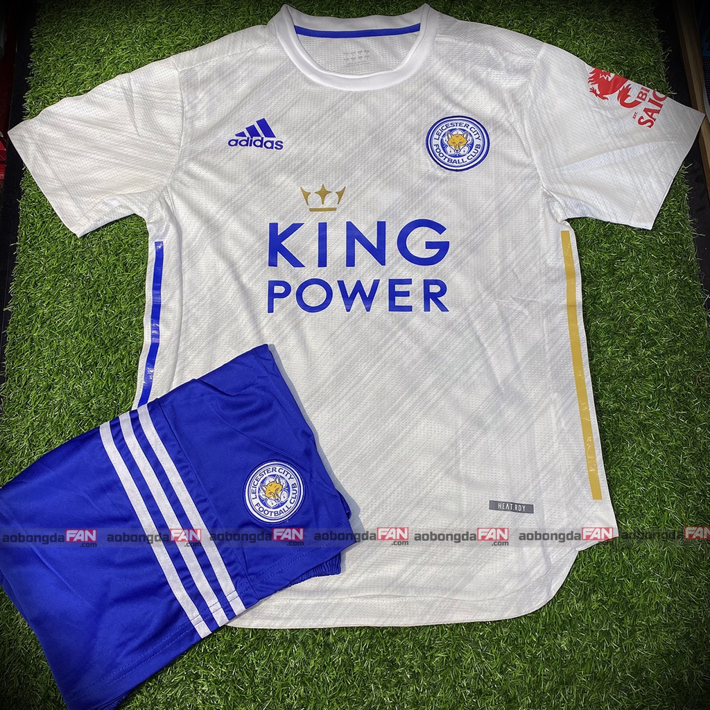 Bộ Bóng Đá Leicester City Trắng Sân Khách 20/21 - Hàng Thái