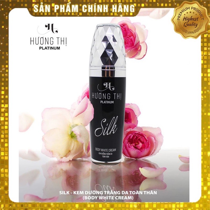 💞 KEM DƯỠNG TRẮNG DA TOÀN THÂN SILK HƯƠNG THỊ PLATINUM.(mỹ phẩm hương thị )