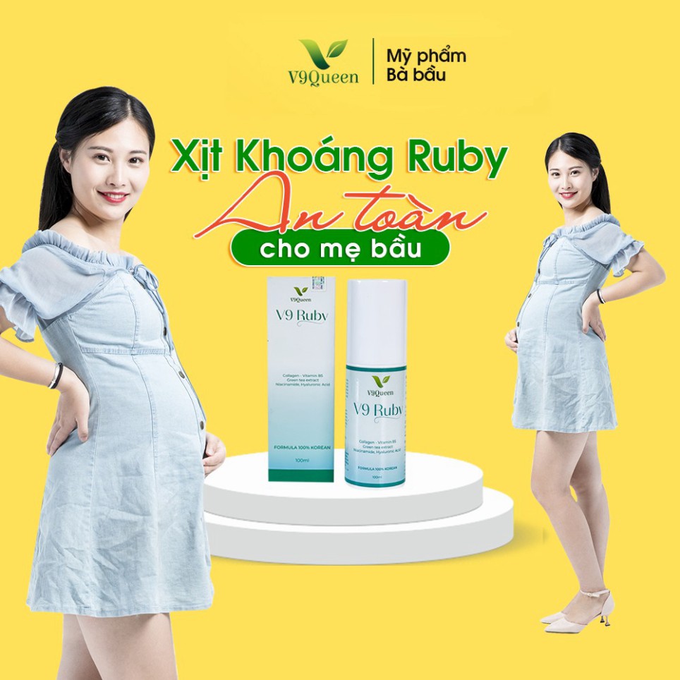 Siêu Hót Nước Hoa Hồng Xịt Khoáng - Cung Cấp Độ Ẩm, Dưỡng Da Mềm Mịn, Mỹ Phẩm Bà Bầu V9Queen