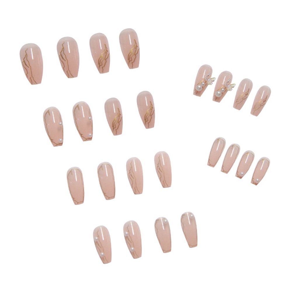 2449 YUKEHUI bộ móng tay giả set móng giả trong suốt móng tay giả đính nơ móng tay giả dài đính đá móng giả đẹp bộ móng tay giả đính đá móng tay giả đính đá ngắn  dán móng tay giả  móng tay giả dài vuông