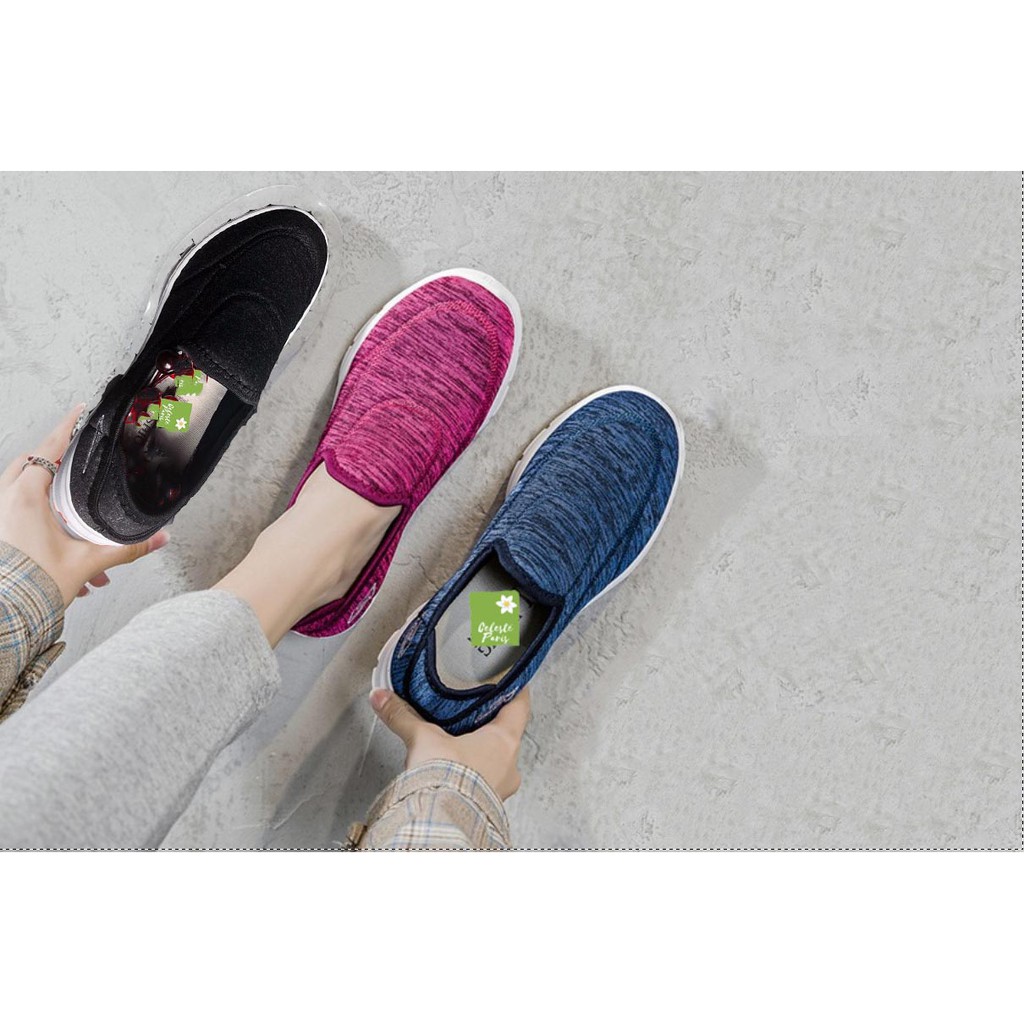 Giày Lười Thể Thao Nữ Vải Mềm Nhẹ Cực Kỳ Êm Chân