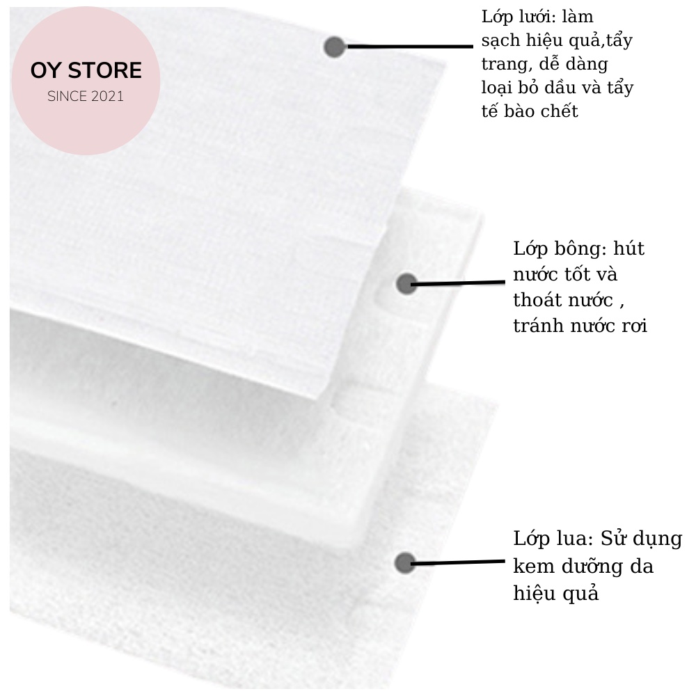 Bông tẩy trang JOYCARE Gói 210 Miếng