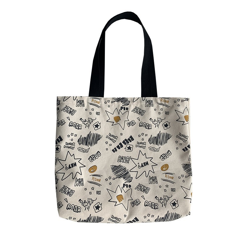 Túi tote túi canvas size to nữ unisex có khóa kéo đeo vai in chữ ROAR mềm đẹp giá rẻ cool ngầu HB052 new