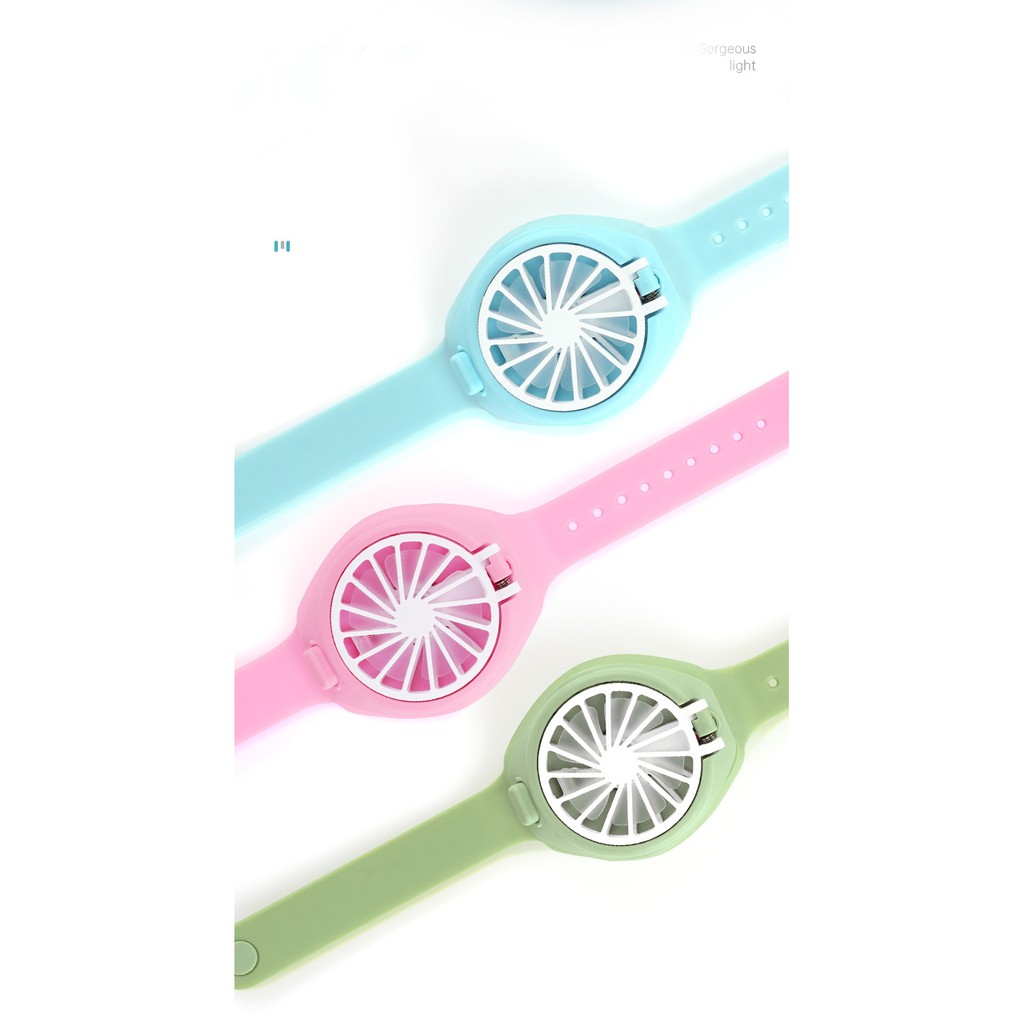 Quạt Đeo Tay Mini Tiện Lợi Xua Tan Nóng Mùa Hè, Sạc Usb Không Gây Tiếng Ồn | BigBuy360 - bigbuy360.vn