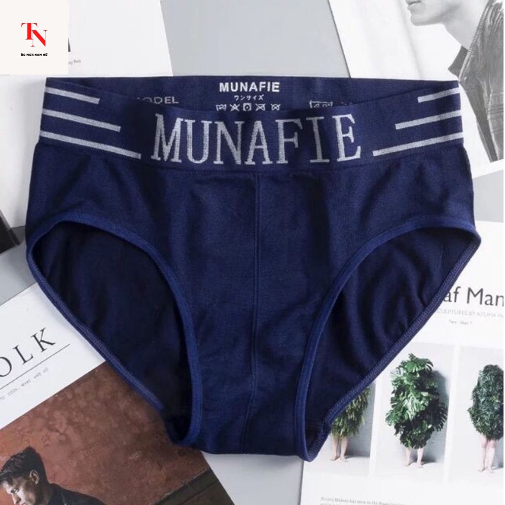 Quần lot nam tam giác Munafie cao cấp, quần sịp nam tam giác chất vải cotton kháng khuẩn, thoáng khí - Tình Ngọc Store