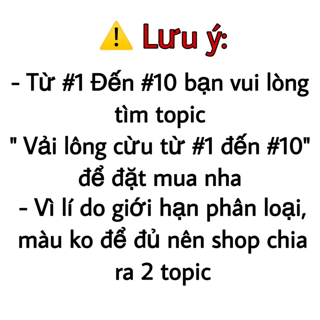 Vải Lông Cừu #11 đến #15 dành cho doll, Obitsu