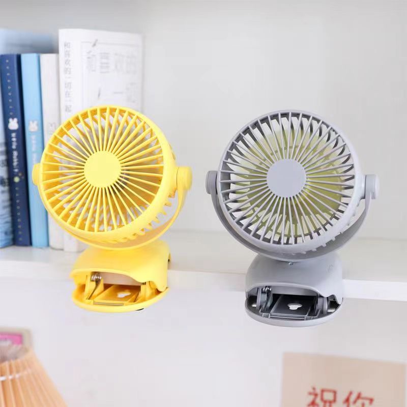 Quạt Mini Tích Điện Có Kẹp, Quạt Mini Để Bàn Cầm Tay, Thích Hợp Cho Bàn Học, Bàn Làm Việc, Sạc USB Tiện Lợi Mang Theo