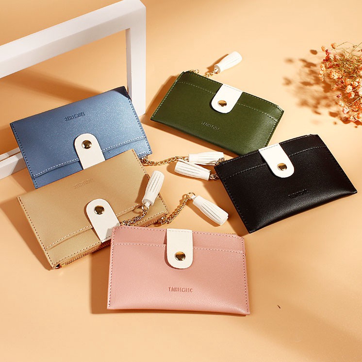 Ví Nữ Mini Da Pu Thời Trang Hàn Nhiều Ngăn | BigBuy360 - bigbuy360.vn