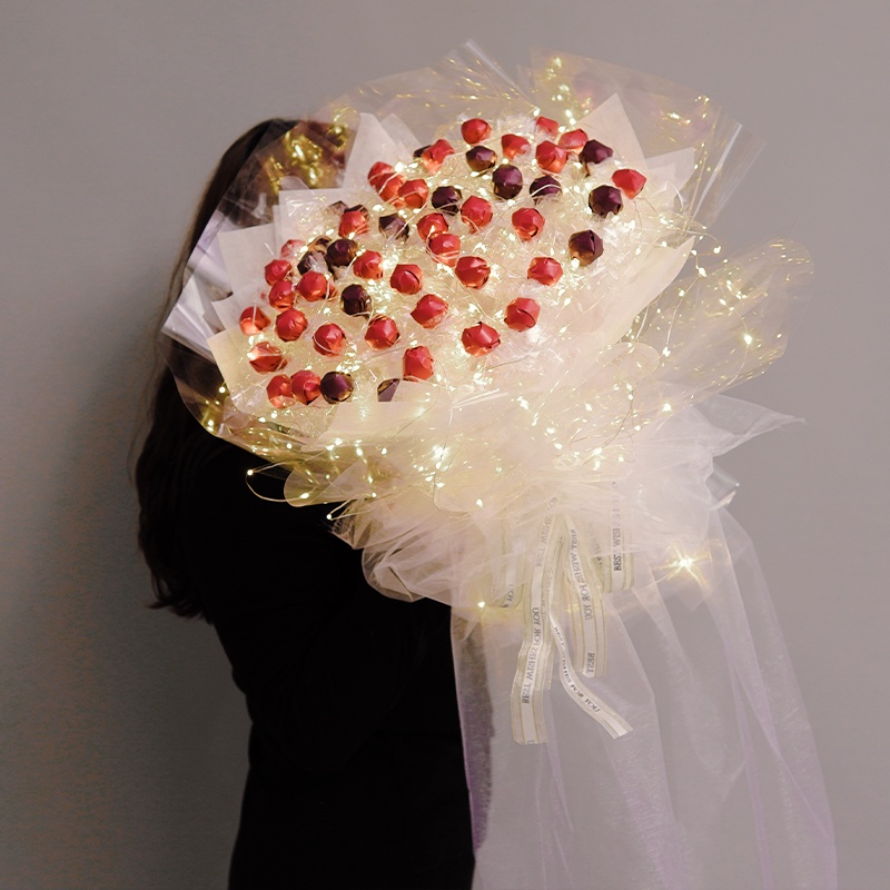 Bó Hoa Trong Suốt Sáng Tạo 520 Dùng Làm Quà Tặng Cho Bạn Gái 61