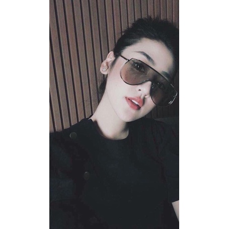 Kính Râm Nam Nữ Bản To Kim Loại Sang Chảnh - AFIX