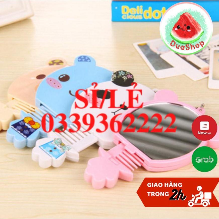 [ HAIANHSHOP ] Bộ gương lược hình thú cute  Duashop   &gt;