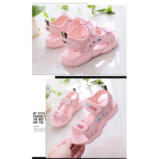 Sandal cho bé gái đi học đi chơi đế mềm công chúa cô gái phong cách cá tính sành điệu cho bé [SDG23]