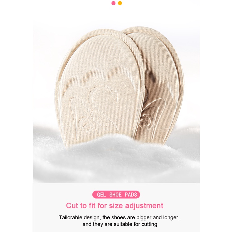 Set 2 Cặp Đệm Lót Giày Cao Gót Giảm Đau Chống Trơn Trượt Dành Cho Nữ