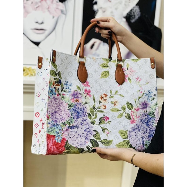 Túi LV onthego họa tiết hoa