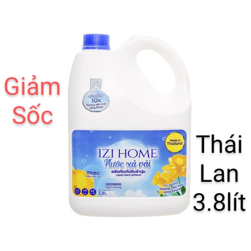 [ Thái Lan ] Nước xả vải IZI HOME hương sớm mai can 3.8 lít