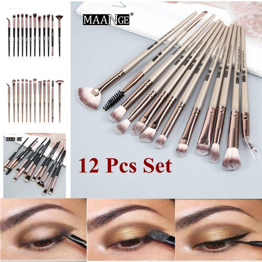 Set 12 Cọ Trang Điểm Phấn Mắt / Tạo Khối Làm Đẹp Cho Nữ