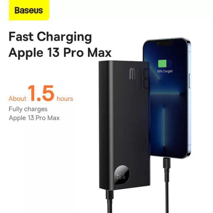 Sạc dự phòng Baseus 30W tích hợp sạc nhanh 2 chiều dung lượng pin 20000mah