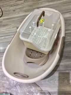 Combo chậu tắm và khay úp bình sữa
