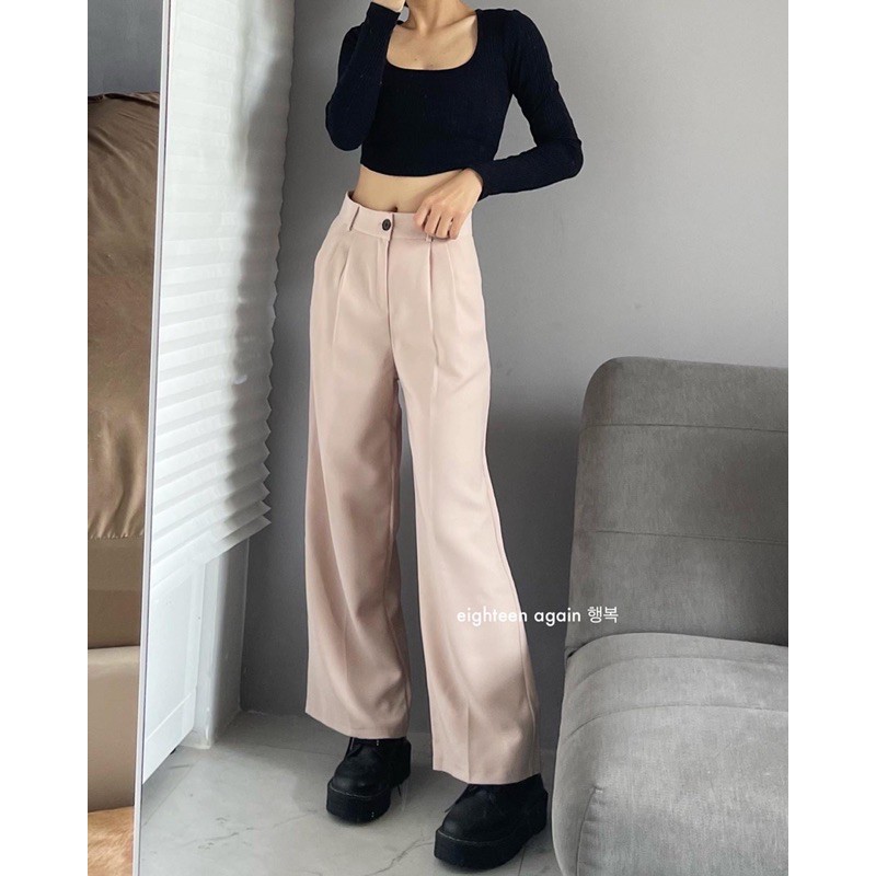 [Mã SKAMSALE06 giảm 10% tối đa 100K đơn 150K] RULI PANTS (form suông) | BigBuy360 - bigbuy360.vn
