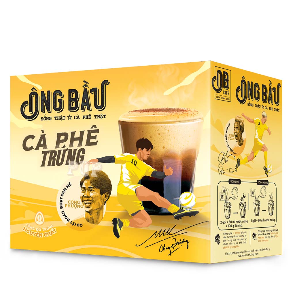 [Hộp 10 Gói 24g]Cà Phê Trứng Ông Bầu Hộp 10 Gói 24g, cà phê ob, ob cafe-TUH Store | BigBuy360 - bigbuy360.vn