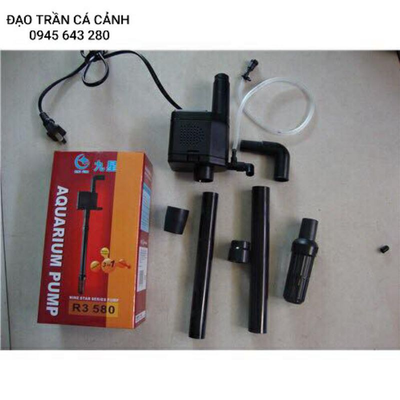 Máy bơm bể cá 3 trong 1 R3-380-580-100-1200