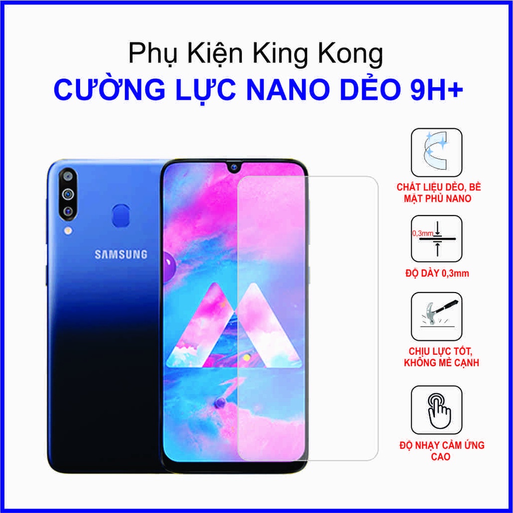 Dán cường lực Samsung M30 ,  cường lực nano dẻo 9H+