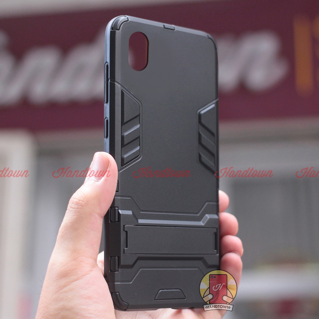 Ốp Lưng Cho Xiaomi Redmi 7A IRON - MAN Nhựa PC Cứng Viền Dẻo Chống Sốc