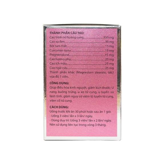 An Phụ Khang An Châu – Hỗ trợ điều hòa kinh nguyệt, giảm u nang, u xơ, viêm lộ tuyến (Lọ 60v)