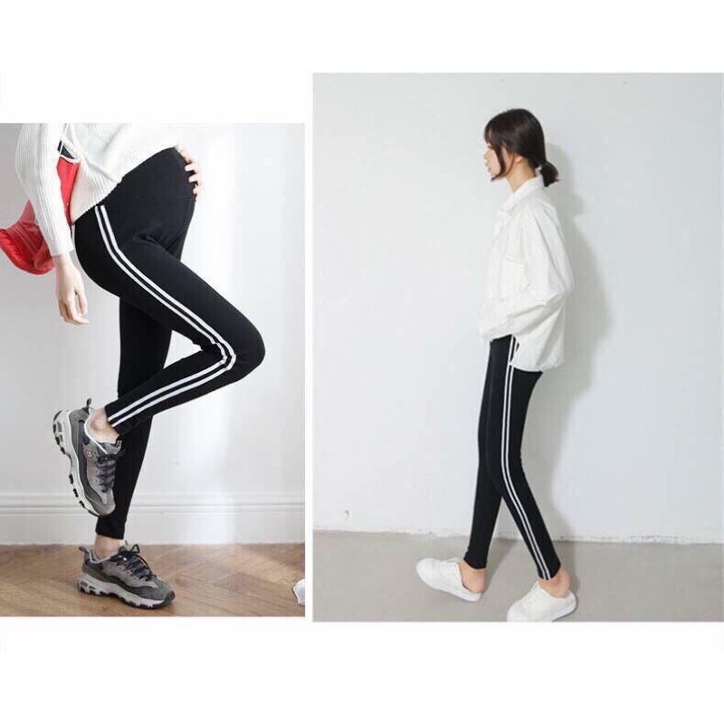 Quần Legging Bầu Thể Thao Cực Mềm Co Giãn Tối Đa - Giúp Mẹ Bầu Mặc Dễ Chịu Nhất- QD12