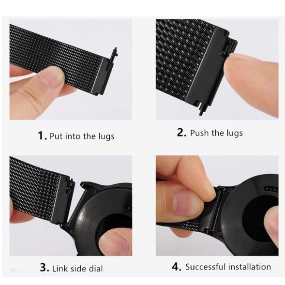 Dây đồng hồ nam châm thép Không gỉ Amazfit Stratos