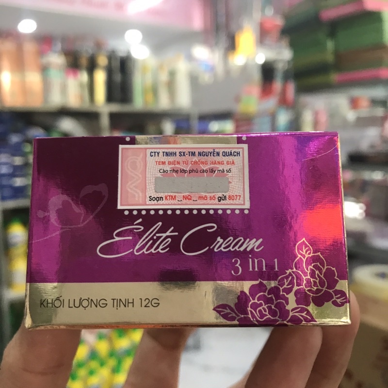 Kem Dưỡng Da Con Bướm Elite Cream 3 Trong 1 12gr