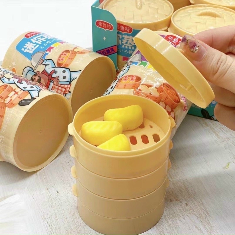 Kẹo Dẻo Bánh Bao Dimsum HongKong 4 tầng