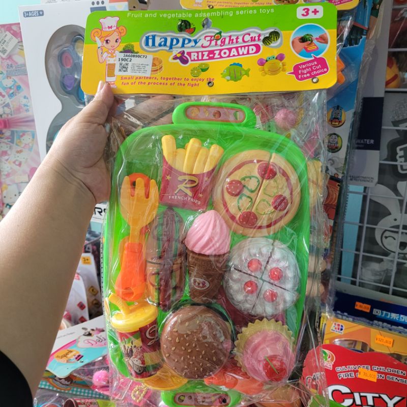 TÚI ĐỒ CHƠI CẮT BÁNH SINH NHẬT-THỨC ĂN NHANH