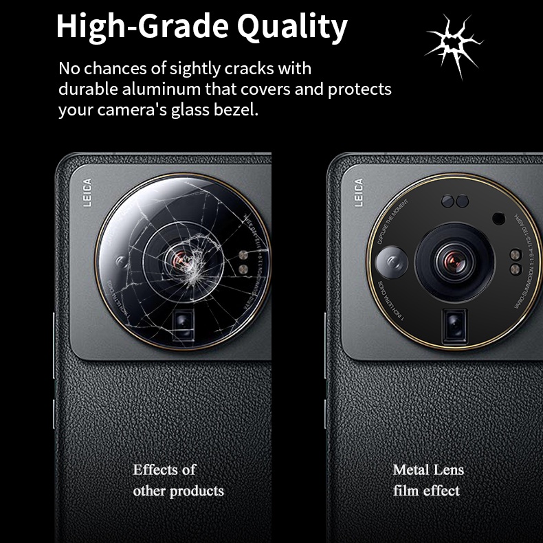 Khung Kim Loại Bảo Vệ Ống Kính Máy Ảnh Sau Cho Xiaomi Mi 12S 13 Xiaomi 13 12S Ultra