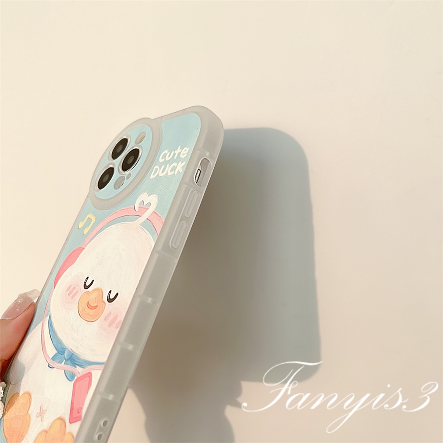 Ốp Điện Thoại Mềm Trong Suốt In Hình Vịt Hoạt Hình Cho iphone 15 14 13 12 11 pro max x xr xs max 8 7 6 6s plus se 2020