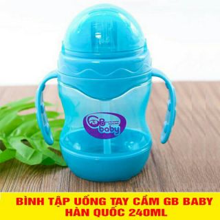 Bình tập uống nước GB Baby Hàn Quốc 240ml (có tay cầm)