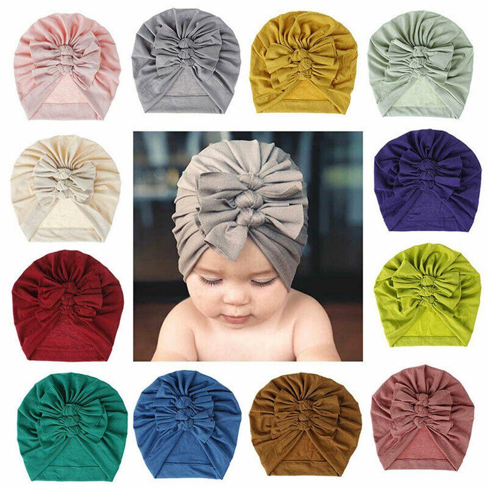 EUTUS Khăn Turban Quấn Đầu Giữ Ấm Cho Trẻ Sơ Sinh