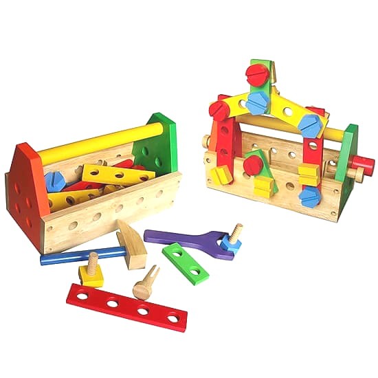 Đồ chơi gỗ Việt Nam | Đồ nghề sửa chữa Winwintoys | Bộ dụng cụ lắp ráp hộp kỹ thuật bằng gỗ