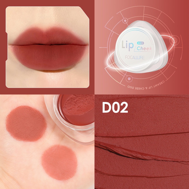 Son nhung MATTE Focallure FA266 có thể làm phấn má hồng dạng kem mềm mịn 5g