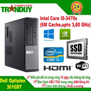 Máy Tính Bàn Chuyên Game Dell Optiplex 3010DT CPU Intel Core I5-3470s Ram 8GB SSD 120GB