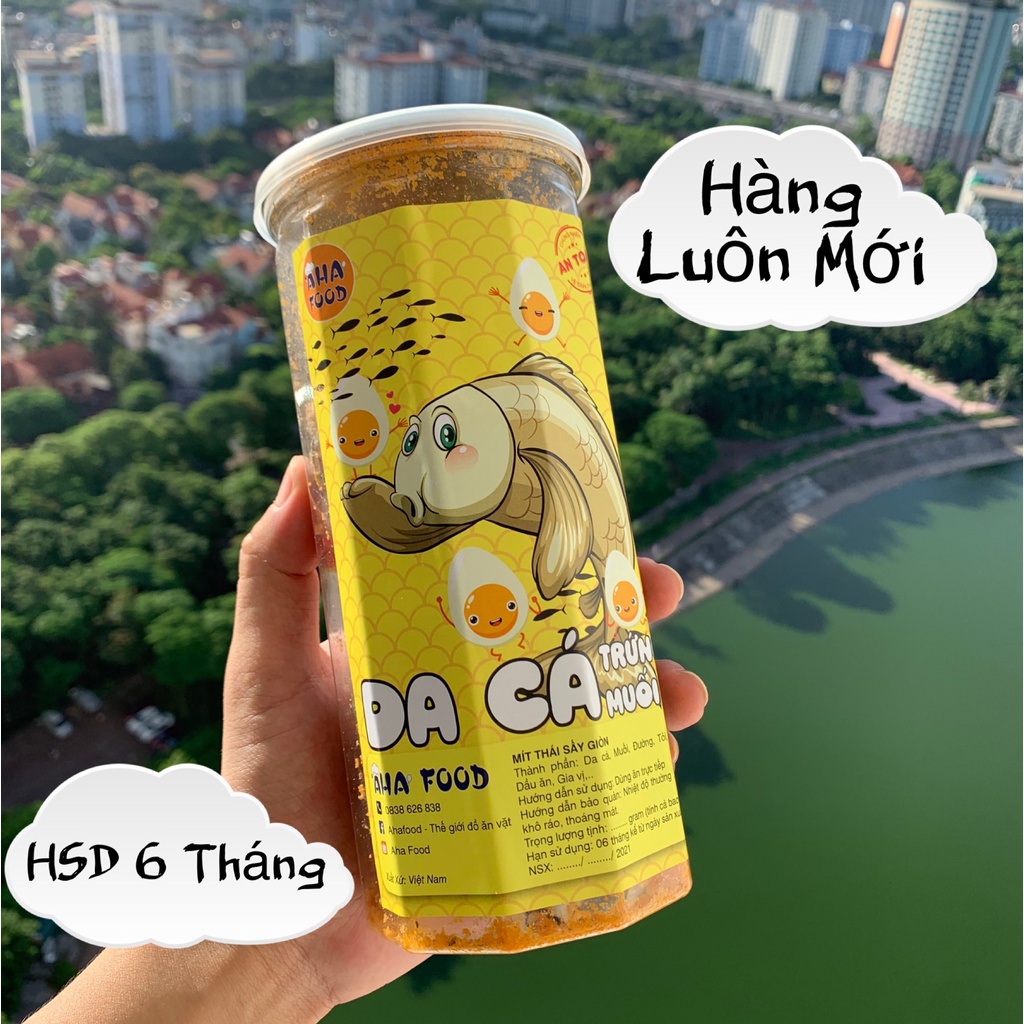 Da cá sấy trứng muối hàng cao cấp loại 1- Da cá sấy giòn - Da cá trứng muối đồ ăn vặt đảm bảo chất lượng an toàn vệ sinh