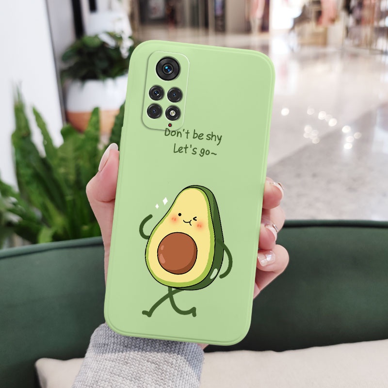 Ốp Điện Thoại Họa Tiết Trái Bơ Sáng Tạo Cho Xiaomi Redmi Note 11 11S 11T Pro Plus + 4G 5G